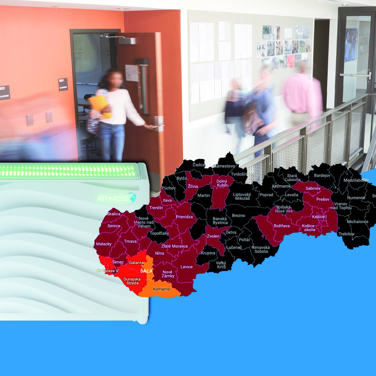 Web microwell covid mapa stvorec